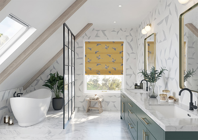 Cranes, Gilt - Roman Blind - Image 8